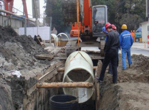 新滩镇城建施工现场