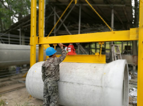 涵管外压检测现场